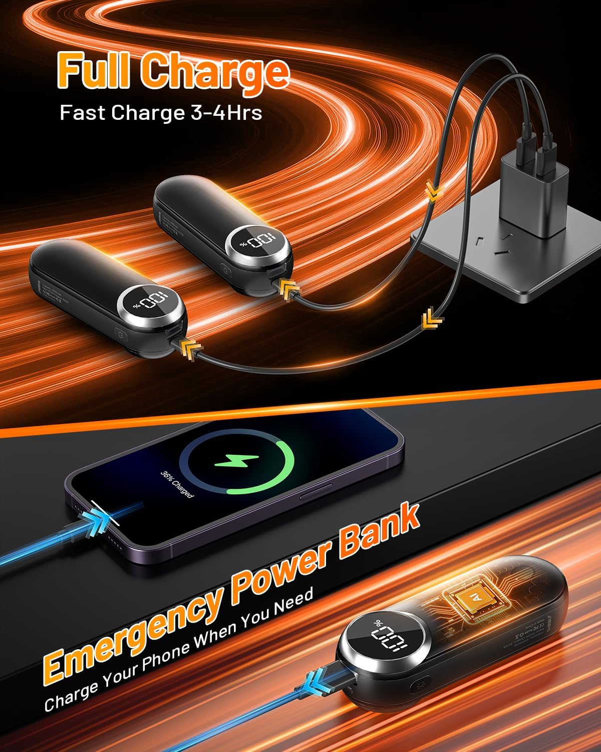Rechargeable Hand Warmers 2 Pack - Magnetic AI Electric Hot Hands with 15-Hour Battery Life | 3 Heat Settings for Outdoor Use