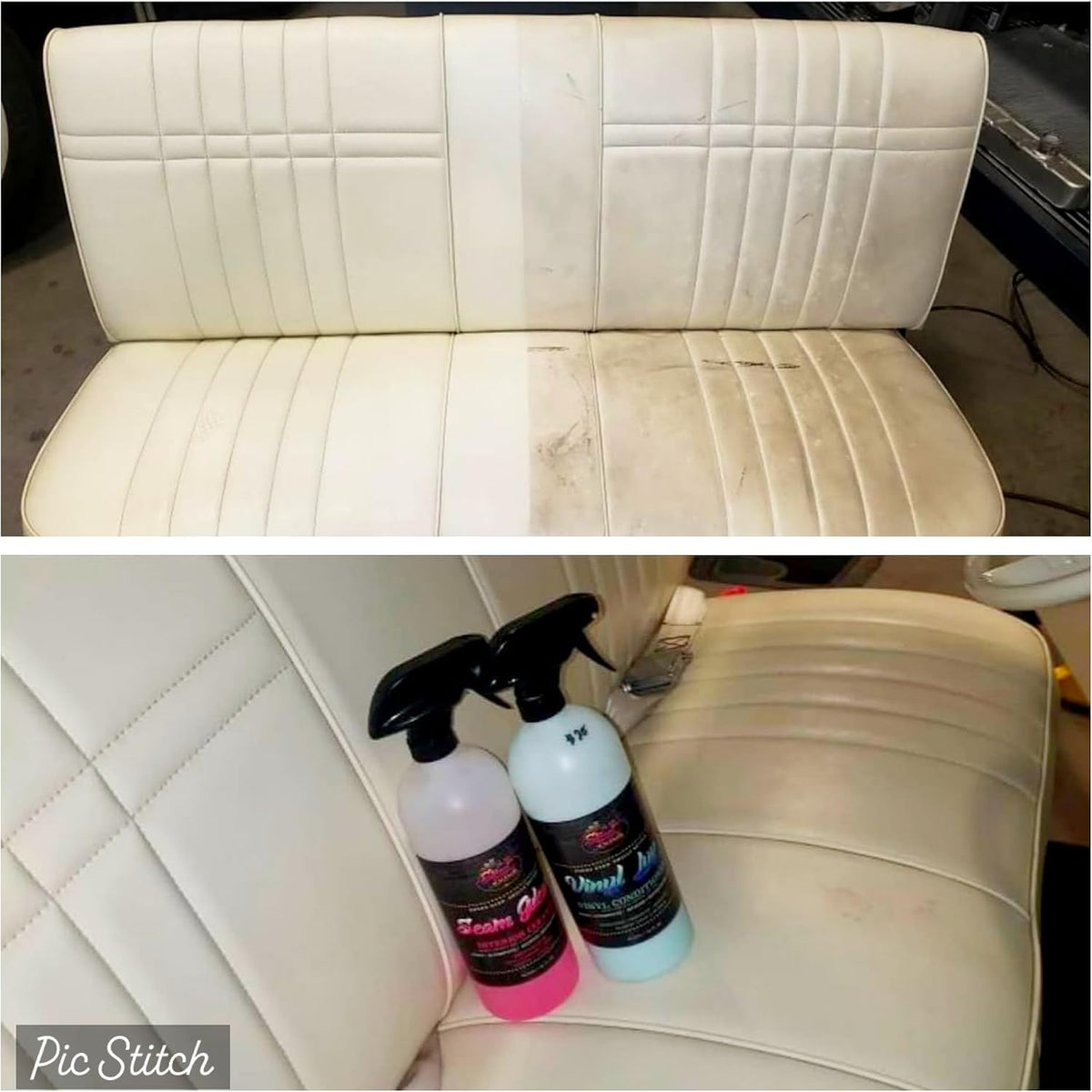 Seam Gleam SG-16 Street Juice Products Interior & Upholstery Cleaner Safe Leather, Vinyl, Plastics, Trim, Carpet, Fabric & More Car, Truck, Boat, Home 16 Fl Oz