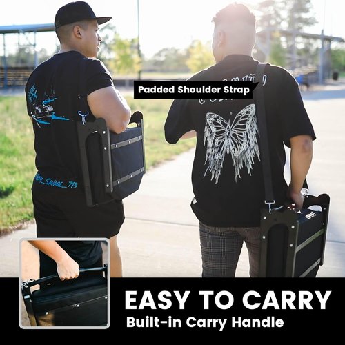 Jauntis Stadium Seating - Ultra Padded Bleacher Seats with Back Support & Shoulder Strap | Portable Comfort