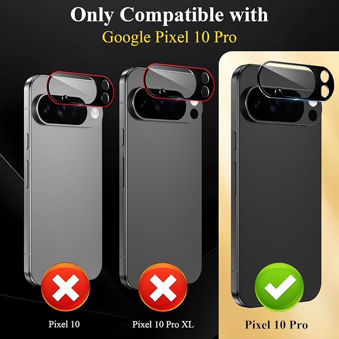 4 Pack Camera Lens Screen Protector Compatible