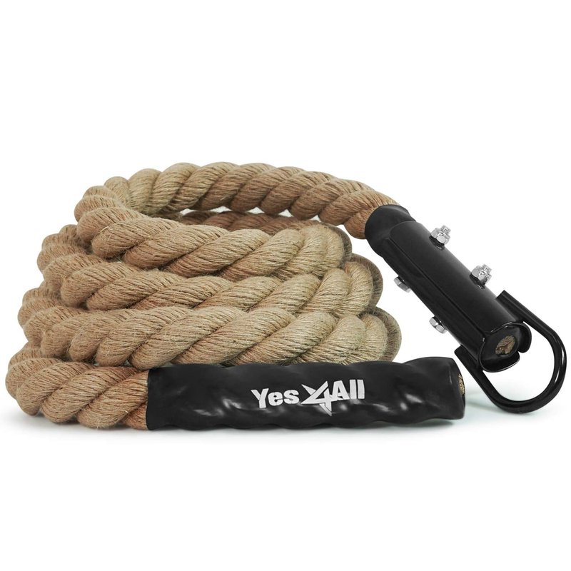 Yes4All Gym Climbing Rope for Fitness & Strength Training, 1.5-inch Diameter – Length Available 10, 15, 20ft (1.5in - 20ft)