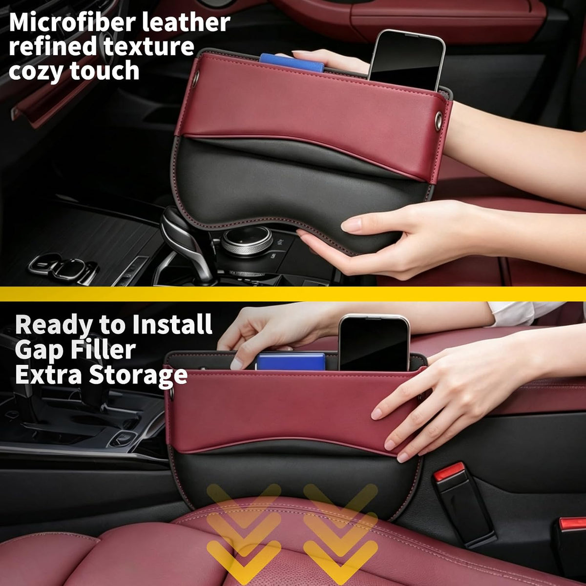 car seat gap filler organizers storage interior accessories card holder