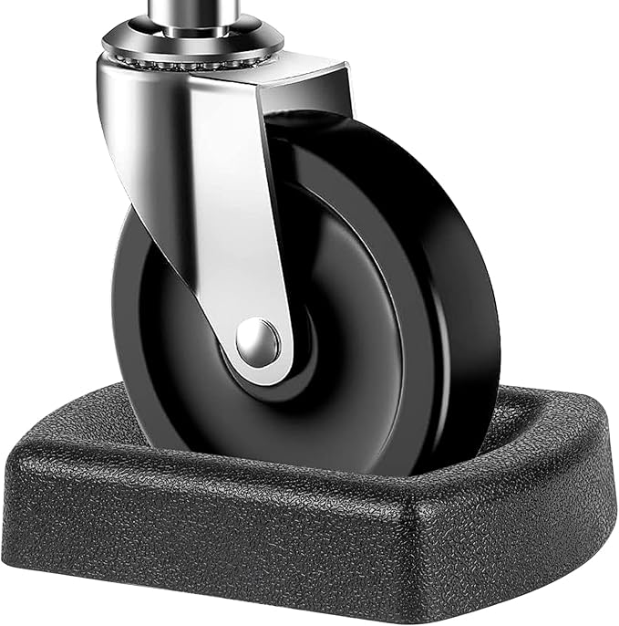 Jack Wheel Chock, Heavy Duty Reinforced Rubber Jack Caster Wheel Dock for Caravans and Trailers, Wheel Chock Stabilizer Wheel Stopper for 6 Inch Jockey Wheels