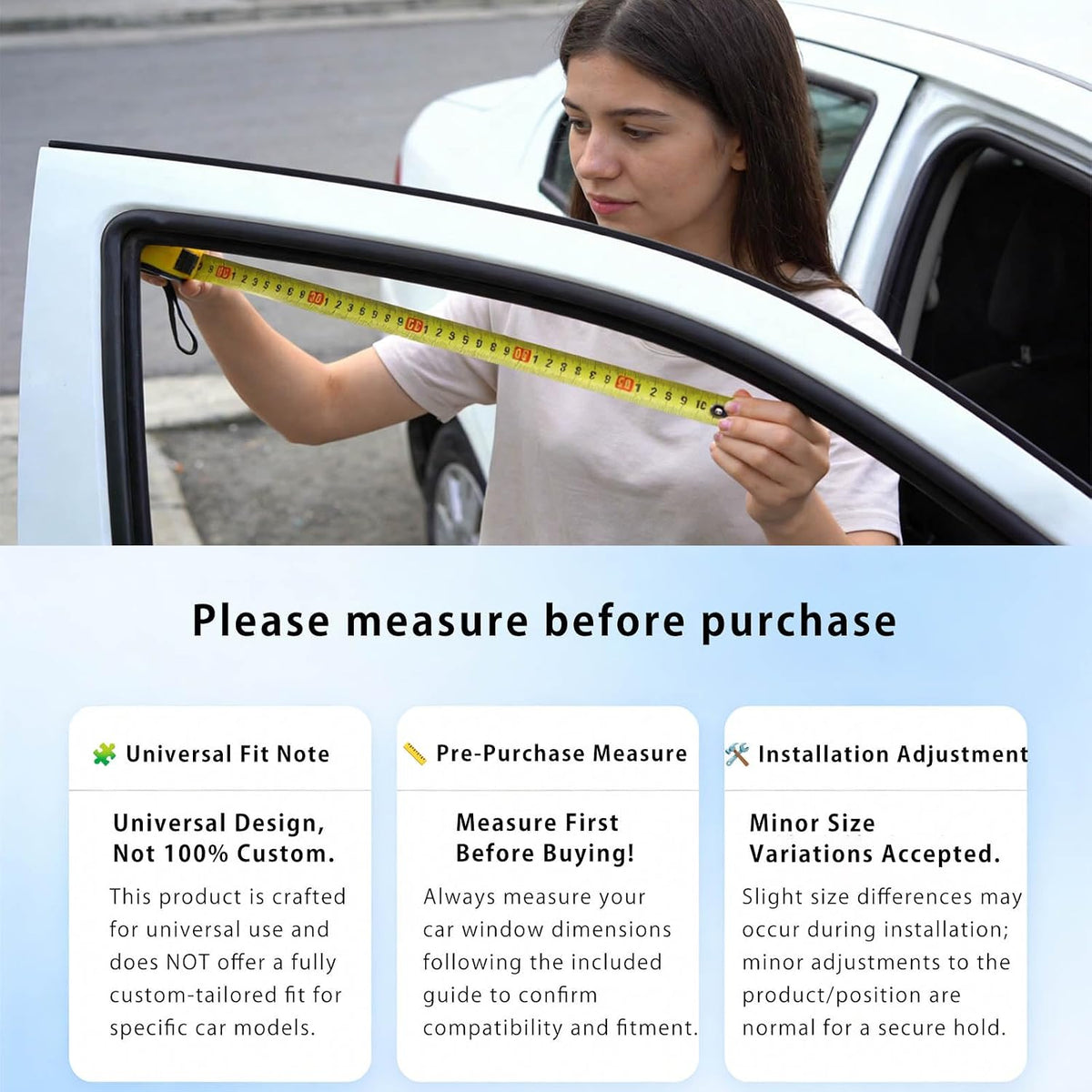 Car Window Shades - 100% Block Light Car Curtains with Magnetic - 4Pcs | Universal Fit Side Window Sun Shades Car Window Covers Keep Cooler Feeling, Thicken(thickset, 4pcs)
