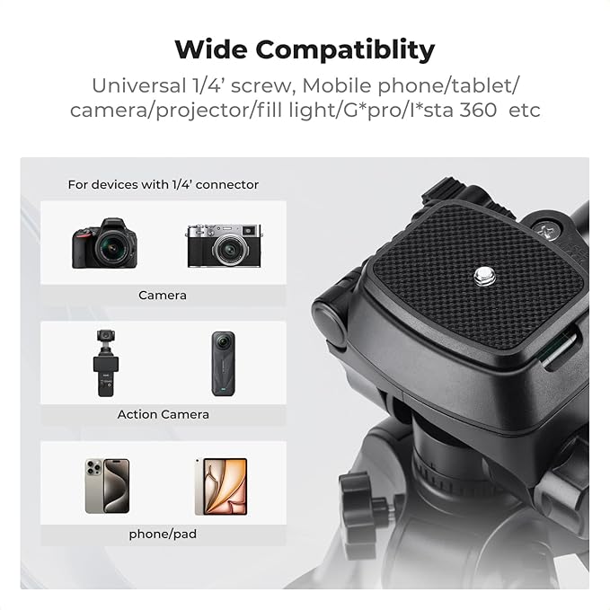 K&F CONCEPT 25" Mini Desk Tripod
