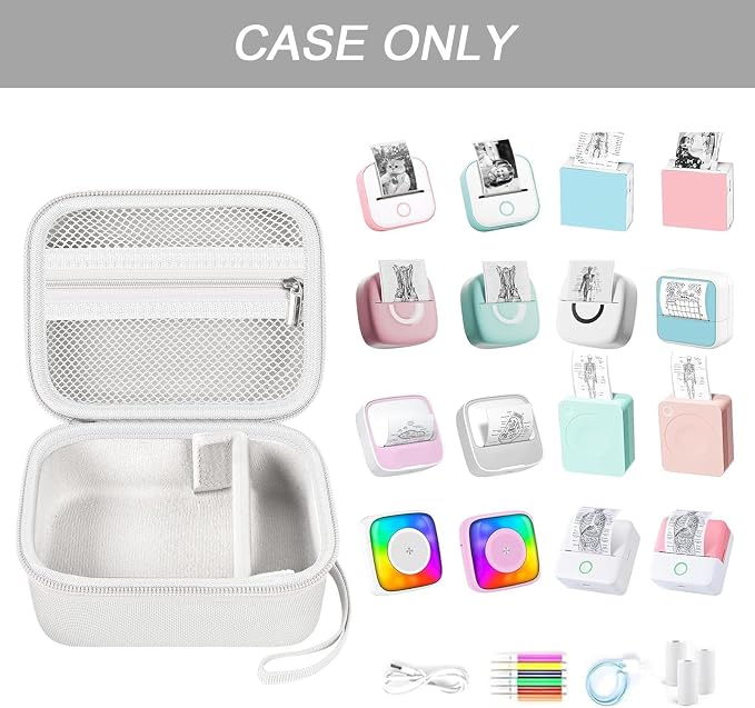 ANKHOH Label Maker Case for Memoking T02/ for Phomemo M02/ M02S/ M02 Pro/ Q30S/