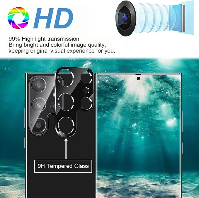 Galaxy S23 Ultra Privacy Screen Protector, 9H Tempered Glass, Ultrasonic