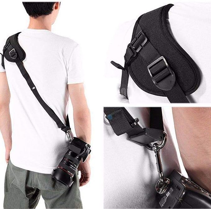 Camera Strap Padded Shoulder Neck Strap Quick Release Sling Belt | Adjustable