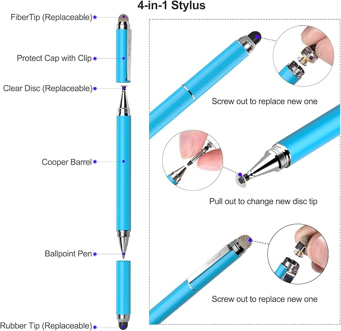 Penyeah Stylus, 4-in-1 Stylus Pen