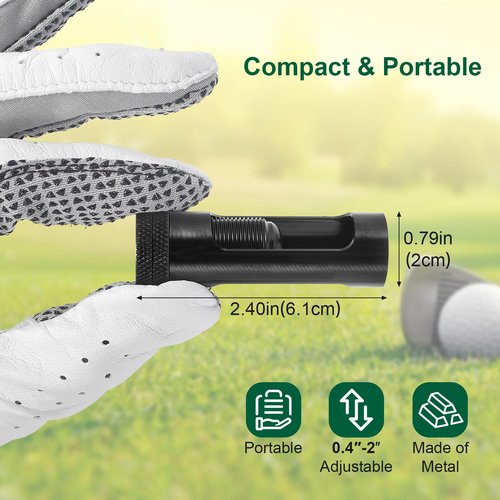 Beauyist Adjustable Golf Tee Height Tool, Aluminum Golf Tee Height Setter with Precise Scale, Outdoor Golf Training Aid for Consistent Swings