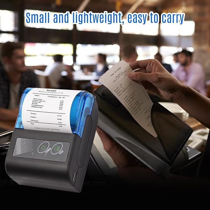 Receipt Printer, Sunydog Portable Mini Thermal Receipt Printers USB Receipt