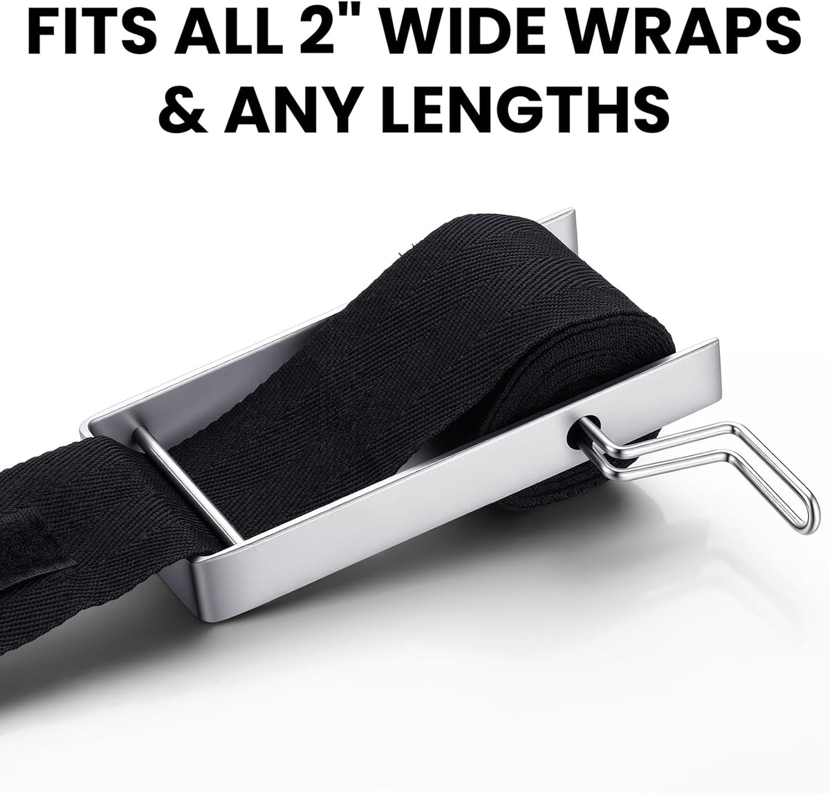 Skiennix Hand Wrap Roller - Portable Stainless Steel Wrist Roller for 2" Wide Wraps