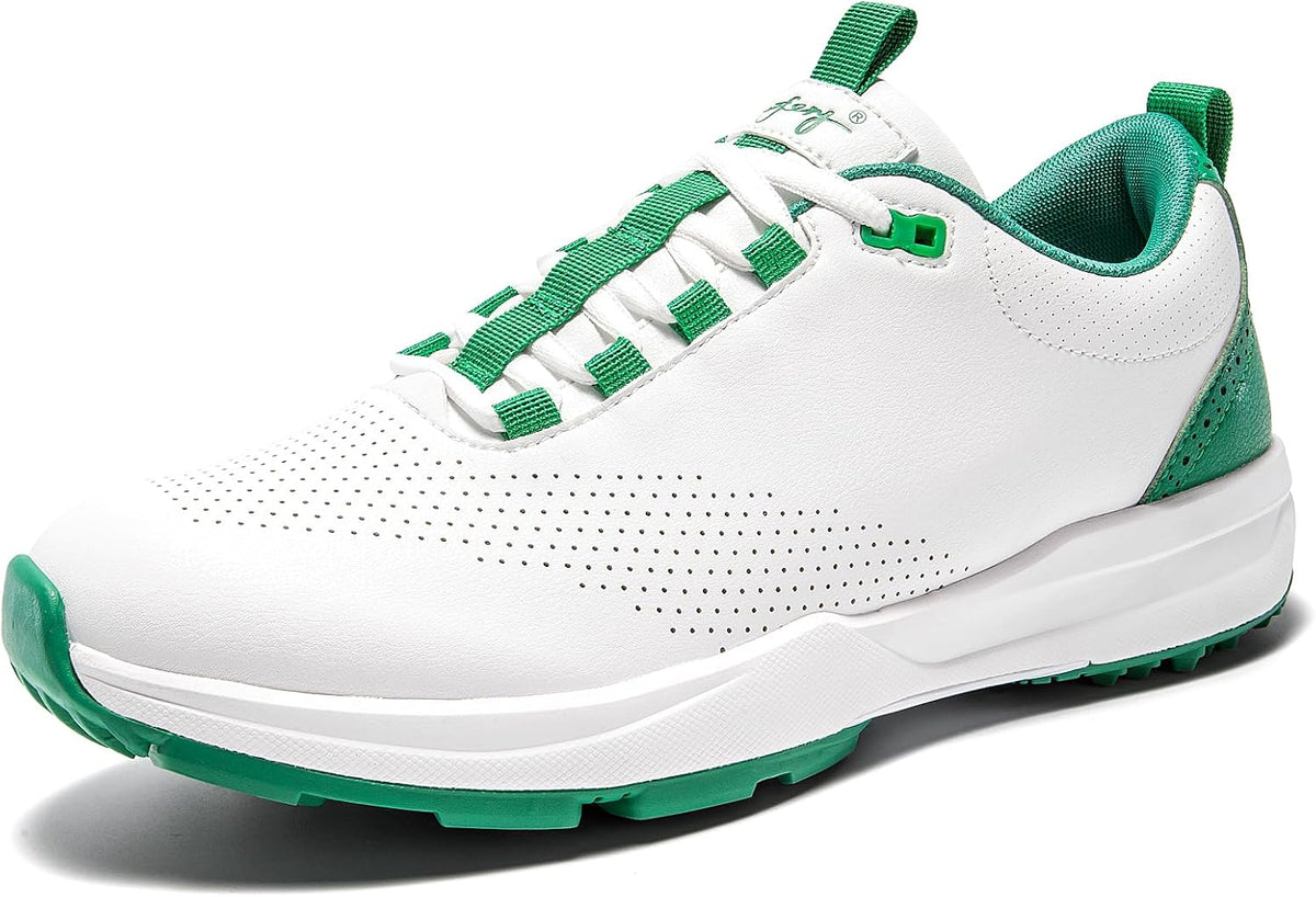 UOFEIY Men's Golf Shoes - Professional Water-Resistant Spikeless Sneakers for Outdoor Training | Travel Ready