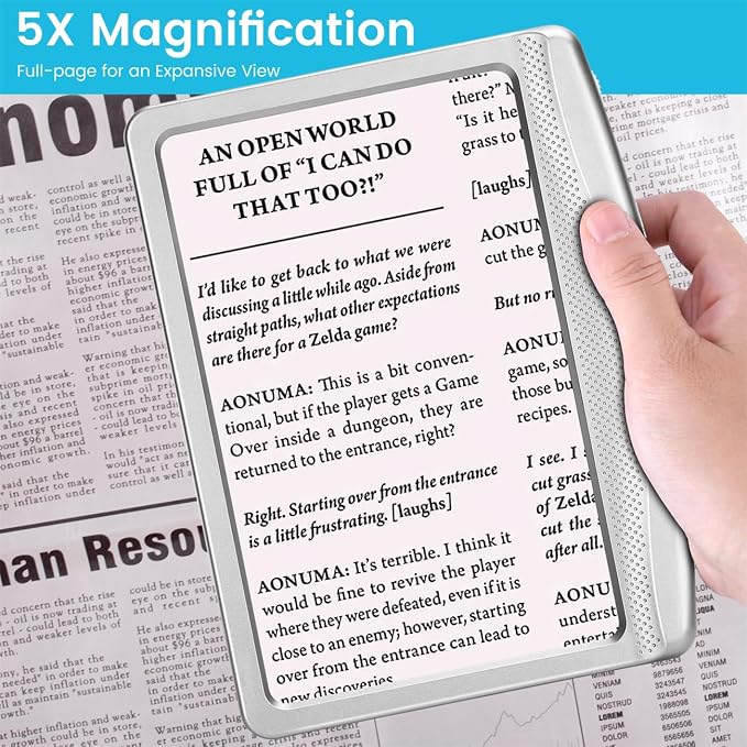 Rechargeable 5X Magnifying Glass