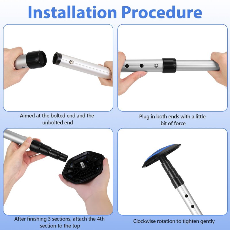 OFFKITSLY Golf Travel Bag Support Pole,Golf Clubs Protector Travel Bag Support Rod Anti-Impact Umbrella Cover Height Adjustable Golf Bag Accessories