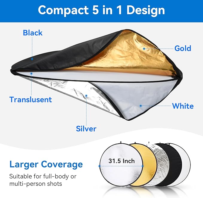 UTEBIT 31 Inch Light Reflector Stand Kit
