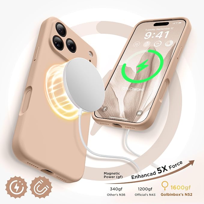 GolbinBox Magnetic for iPhone 17 Pro Max Case, Compatible