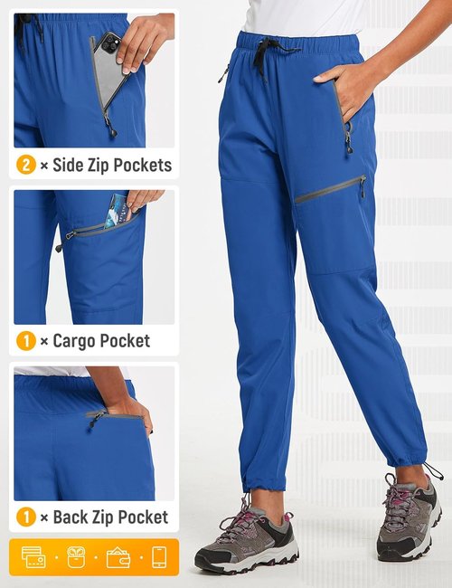 Baleaf Women's Hiking Pants - Quick Dry, Lightweight, Water-Resistant Cargo Pants | Perfect for All Seasons