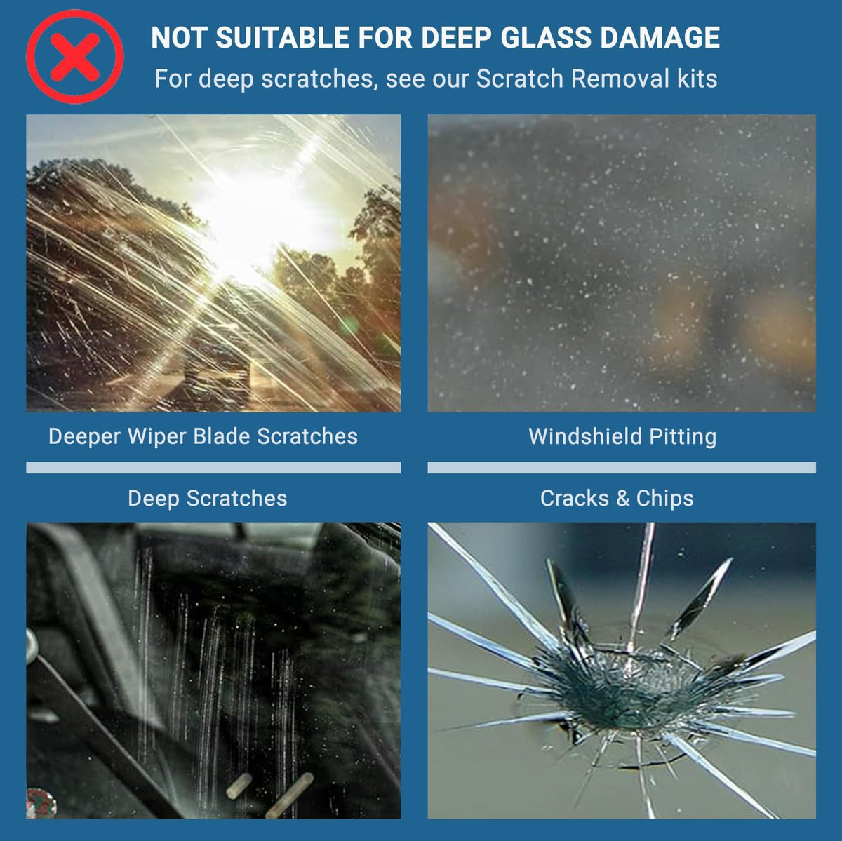 GLASS POLISH DIY 3” (75mm) Windshield Polishing Kit for Car Glass Restoration, Remove Wiper Blade Damage, Fine Scratches, Haziness, and Water Spots, Restore Glass Clarity and Shine