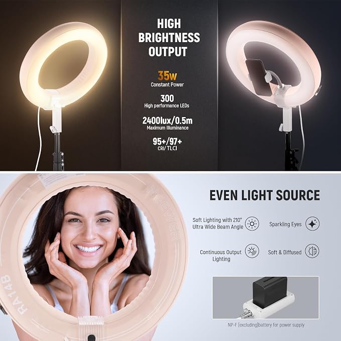 NEEWER 14" Inflatable Large Ring Light