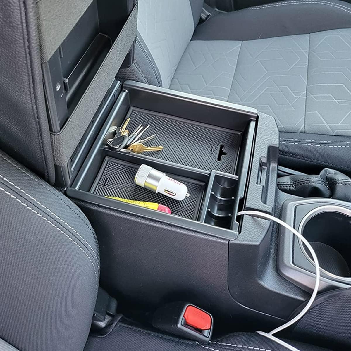 Center Console Organizer for 2016-2023 Toyota Tacoma Armrest Storage Box