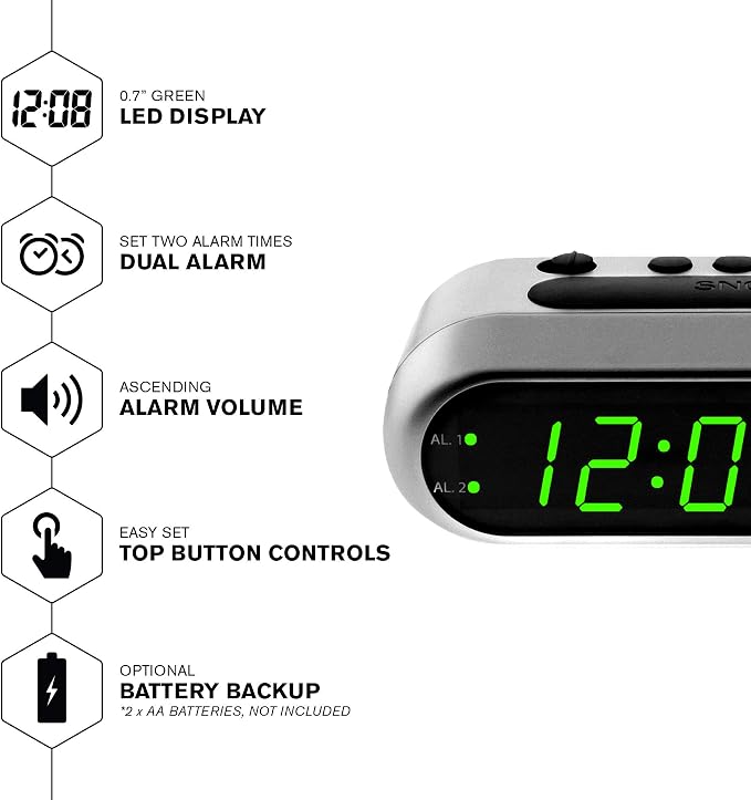 Sharp Digital Alarm Clock
