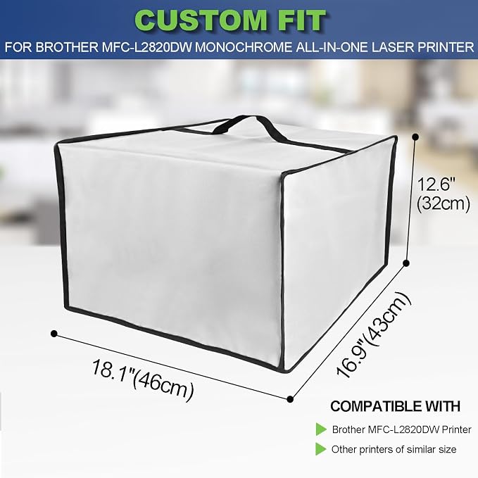 Printer Cover for Brother, Waterproof Anti-Static Thick Dust Cover, Printer