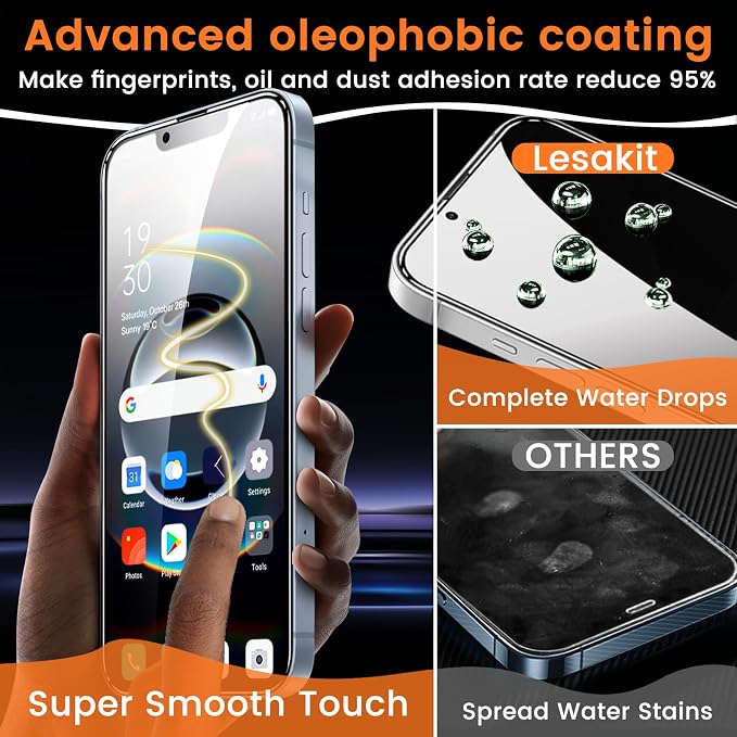 Lesakit 3+3 Pack Privacy Screen Protector