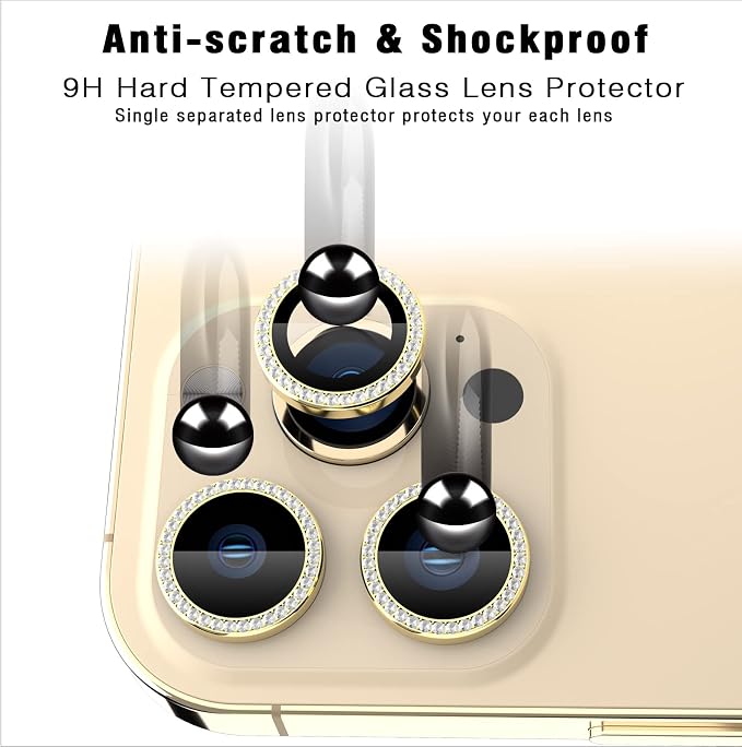 Bling Diamond Individual Camera Lens Protector