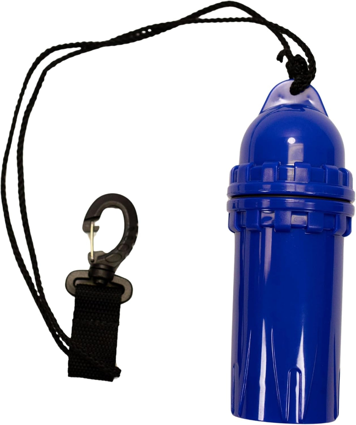 Scuba Choice Cylindrical Dry Box with Clip – Waterproof Storage for Sunglasses, Phones & Keys – Ideal for Scuba Diving & Snorkeling – Blue (5.04” x 2.07”)