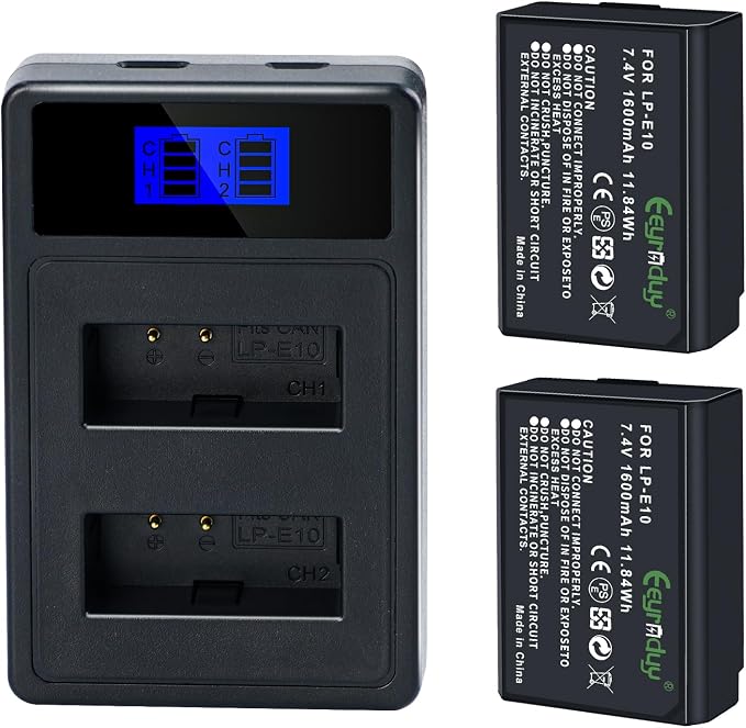 LP-E10 Battery and Dual Battery Charger