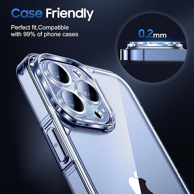 UniqueMe 3 Packs Compatible for iPhone 13 Pro Max/iPhone 13 Pro Camera Lens