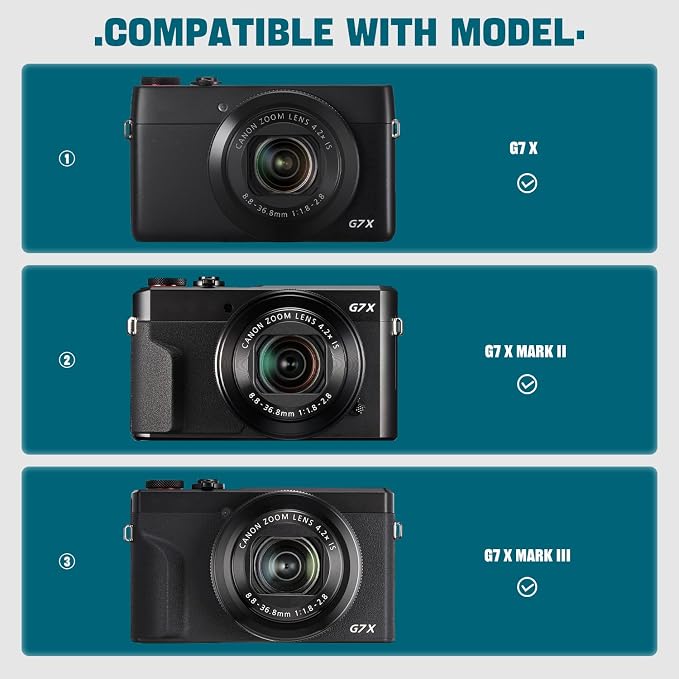 Camera Case for Canon PowerShot G7X Mark III/ G7 X Mark II/ SX740 hs Digital