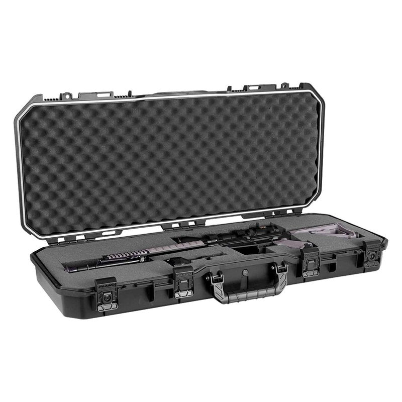 Plano All Weather 36” Tactical Gun Case, Black with Pluck-to-Fit Foam, Watertight & Dust-Proof Shield Protection, Airline Approved