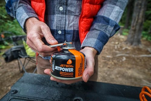 Jetboil Jetpower 4-Season Fuel Blend - Liquefied Petroleum Gas, 100g Canister for Outdoor Cooking