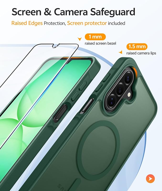 FNTCASE for Galaxy A17/A16 5G Phone Case: for Samsung A17 Cases Matte
