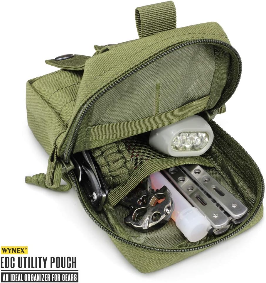 WYNEX Tactical EDC Pouch - Molle Utility Organizer for Gadgets & Phones | Versatile Waist Pack