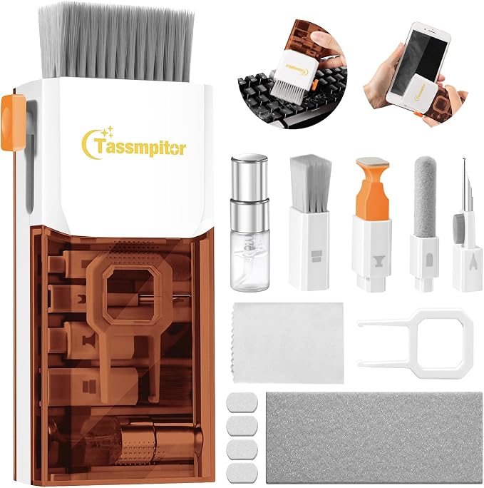 Tassmpitor Laptop Screen Keyboard Cleaner Kit, All in 1 Electronics Cleaning