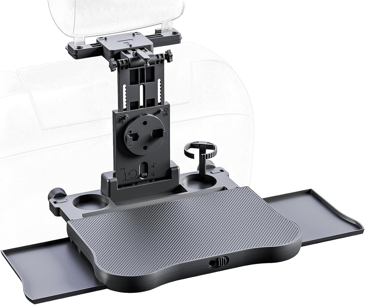 Car Steering Wheel Tray Back Seat Tray,Extension Steering Wheel Desk Car Food Eating Tray Table,Car Laptop Desk with Phone/Tablet/Cup Holder for SUVs,Trucks & Vans