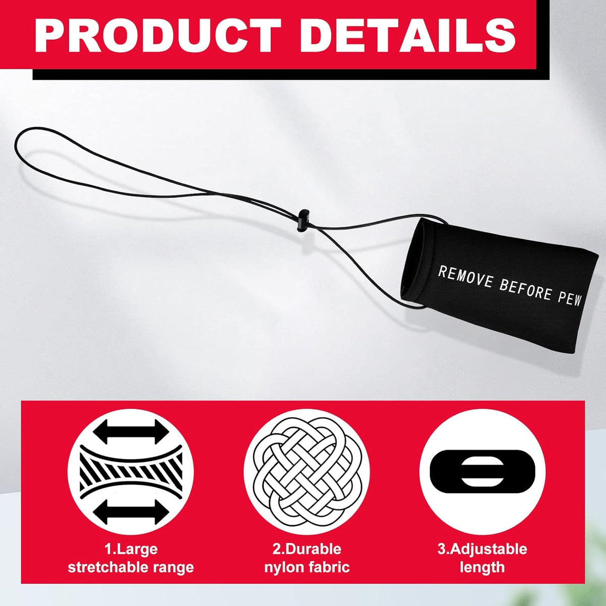 Riakrum Airsoft Barrel Cover - 6 Pcs with Elastic Bungee Cord | 5.51 x 3.15 Inch for Paintball Markers