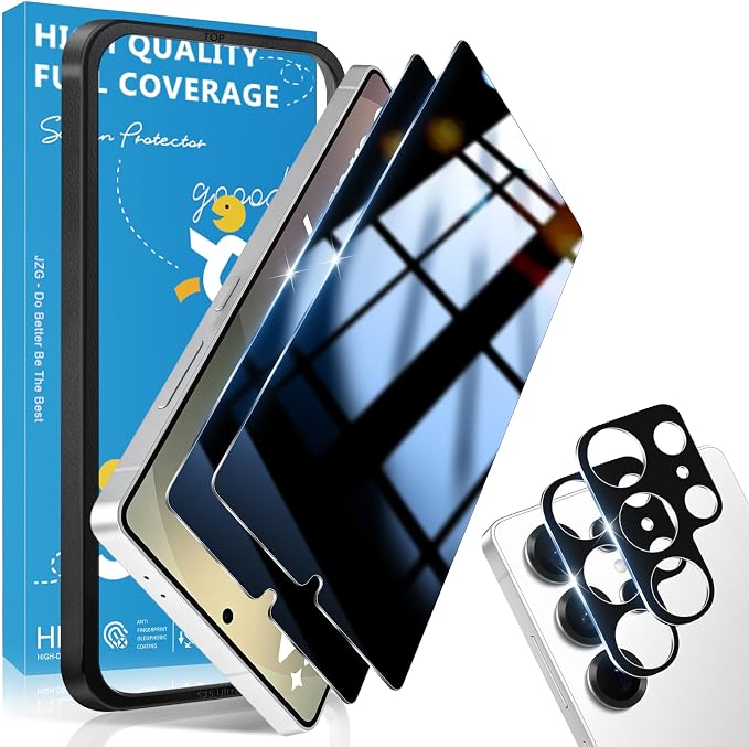 2+2 Pack for Samsung Galaxy S25 Ultra Privacy Screen Protector and Lens