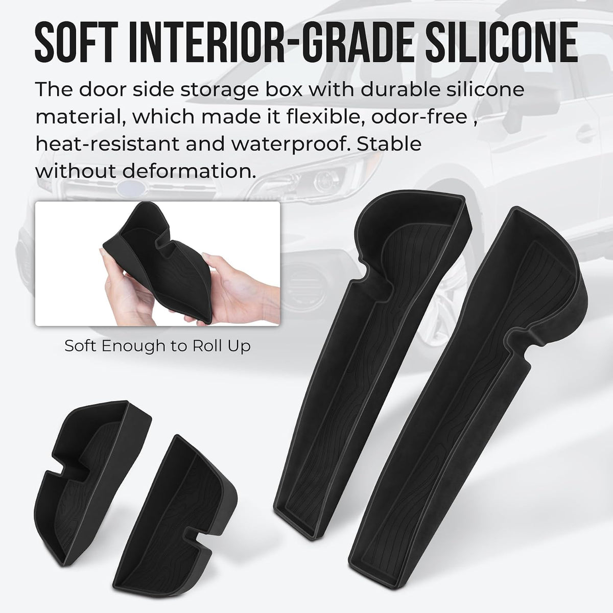 Door Storage Box for 2025 2026 Subaru Forester Accessories, 4 Pack