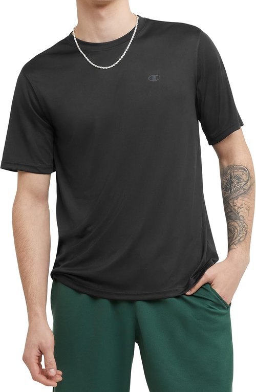 Champion Men's Athletic T-Shirt - Moisture-Wicking, Anti-Odor Comfort | Regular & Big Sizes