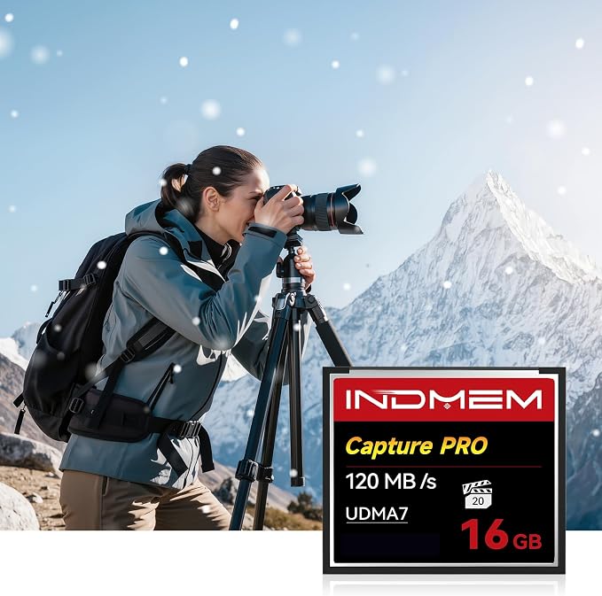 CF Card 16GB, CF Memory Card High Speed UDMA Camera Cards Designed