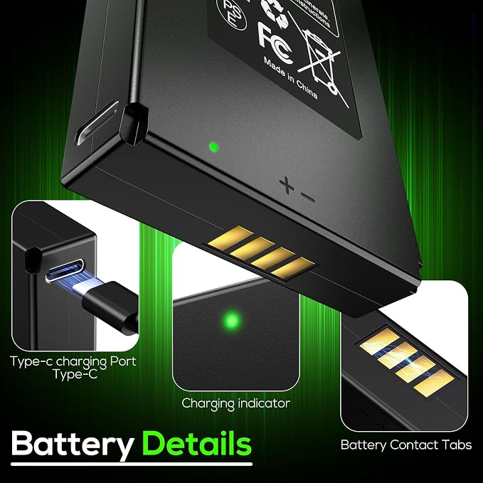 2 Pack 10000mAh Lithium Battery Pack
