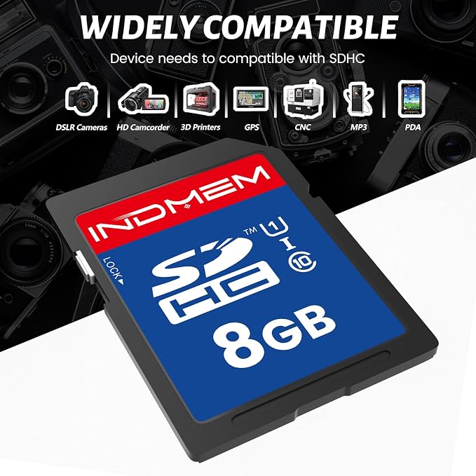 SD Card 8GB, High-Speed Secure Digital Cards