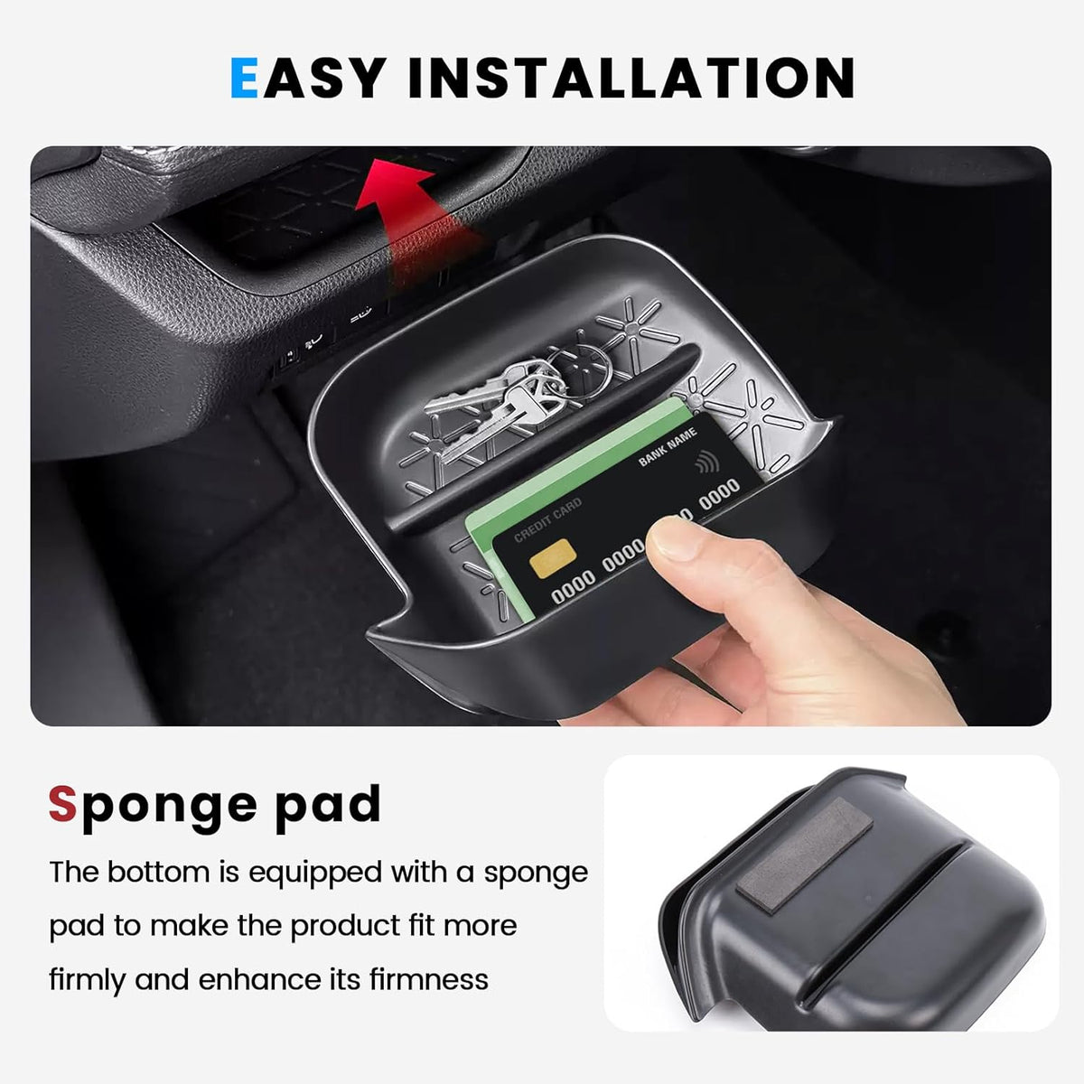 3PCS Center Console Organizer for 2019-2025 Toyota RAV4 Accessories