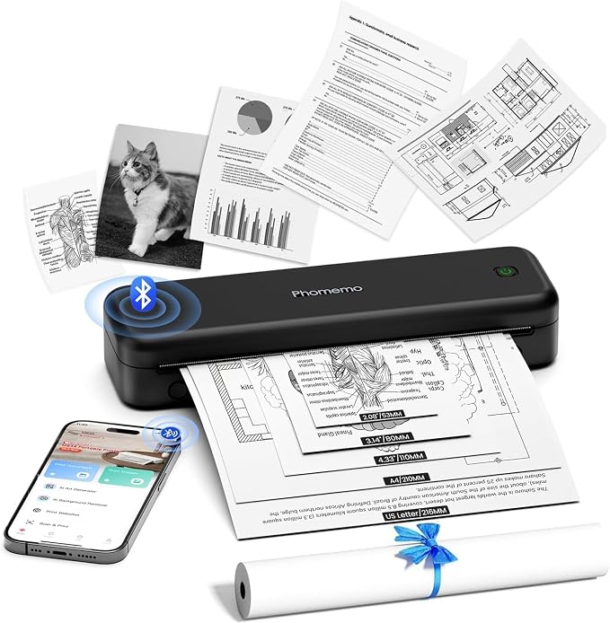 Phomemo M834 Portable Printer Wireless