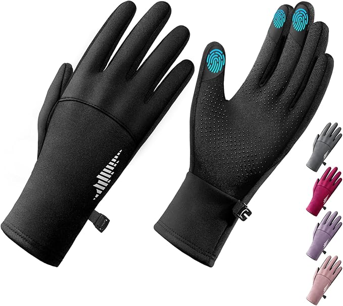 SIMARI Winter Gloves for Women, TouchScreen Water-Resistant Warm Thermal Gloves for Cold Weather, Running Hiking Driving