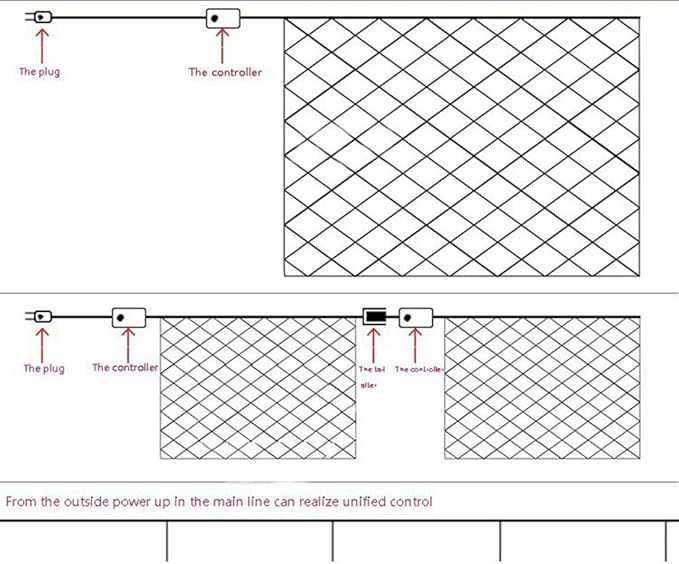 LED Net Mesh Fairy String Decorative Lights 204 LEDs 9.84 Ft x 6.56 Ft Warm White Outdoor Tree-wrap Light 8 Modes Low Voltage for Christmas Wedding Garden Decorations